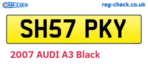 SH57PKY are the vehicle registration plates.