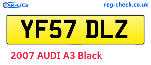 YF57DLZ are the vehicle registration plates.