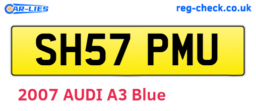 SH57PMU are the vehicle registration plates.