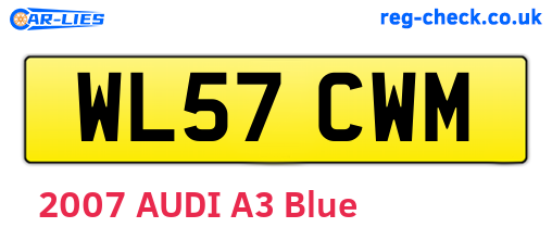 WL57CWM are the vehicle registration plates.