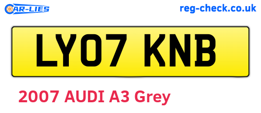 LY07KNB are the vehicle registration plates.