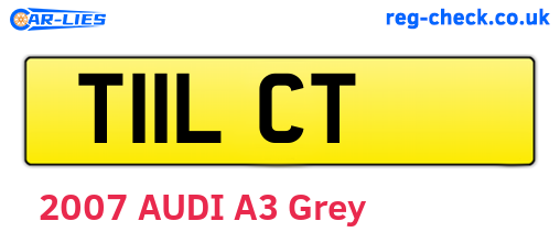 T11LCT are the vehicle registration plates.