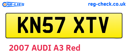KN57XTV are the vehicle registration plates.