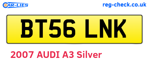 BT56LNK are the vehicle registration plates.