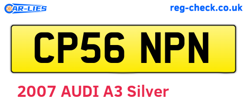 CP56NPN are the vehicle registration plates.
