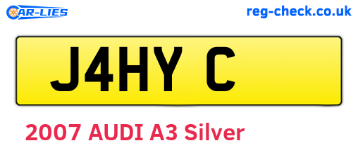 J4HYC are the vehicle registration plates.