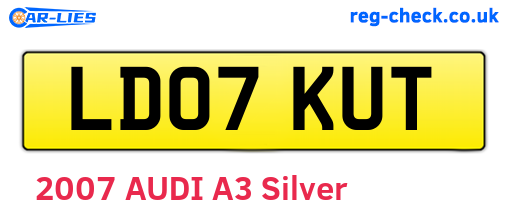 LD07KUT are the vehicle registration plates.