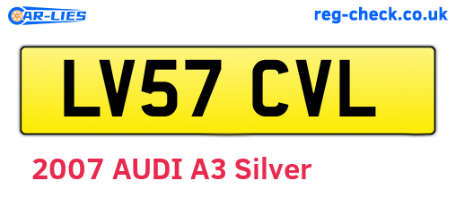 LV57CVL are the vehicle registration plates.