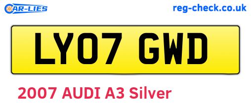 LY07GWD are the vehicle registration plates.
