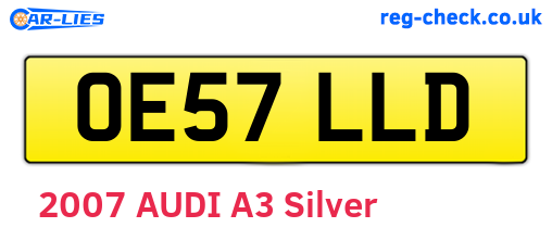 OE57LLD are the vehicle registration plates.
