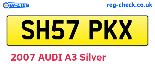 SH57PKX are the vehicle registration plates.