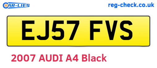 EJ57FVS are the vehicle registration plates.