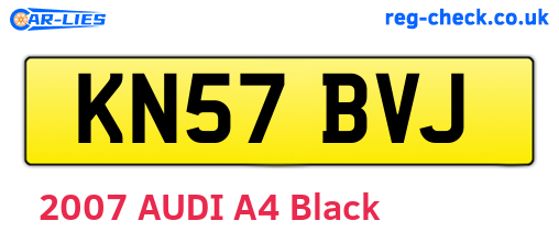 KN57BVJ are the vehicle registration plates.