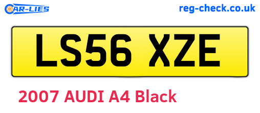 LS56XZE are the vehicle registration plates.
