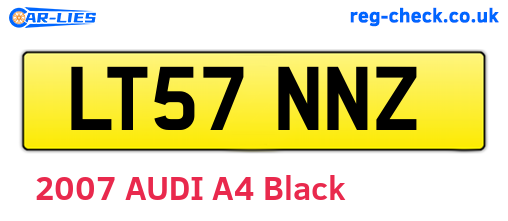 LT57NNZ are the vehicle registration plates.