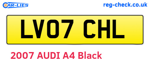 LV07CHL are the vehicle registration plates.