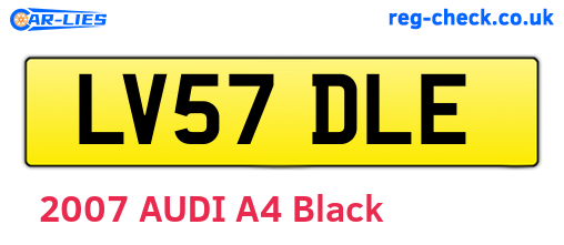 LV57DLE are the vehicle registration plates.