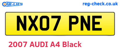 NX07PNE are the vehicle registration plates.
