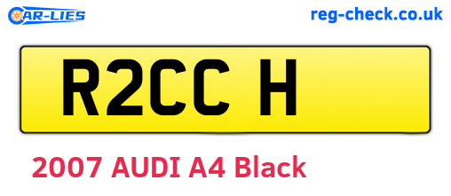 R2CCH are the vehicle registration plates.