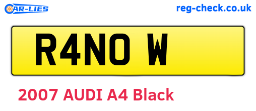 R4NOW are the vehicle registration plates.