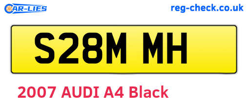 S28MMH are the vehicle registration plates.