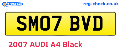 SM07BVD are the vehicle registration plates.