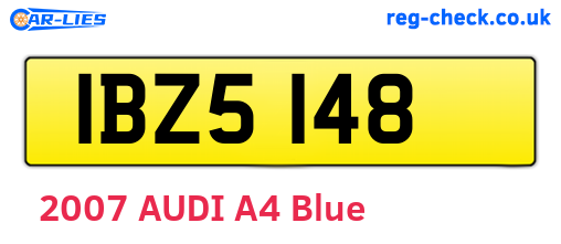 IBZ5148 are the vehicle registration plates.