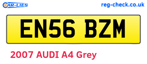 EN56BZM are the vehicle registration plates.