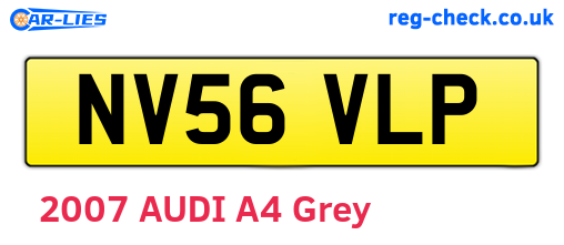 NV56VLP are the vehicle registration plates.