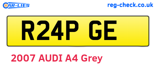 R24PGE are the vehicle registration plates.