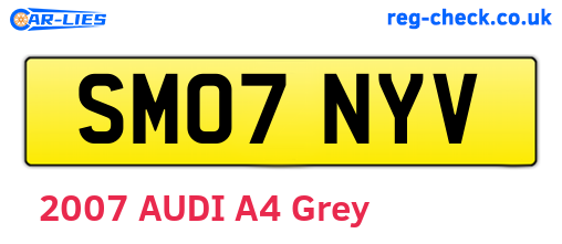 SM07NYV are the vehicle registration plates.