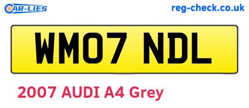 WM07NDL are the vehicle registration plates.