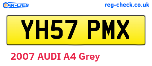 YH57PMX are the vehicle registration plates.