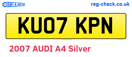 KU07KPN are the vehicle registration plates.