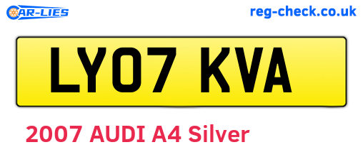 LY07KVA are the vehicle registration plates.