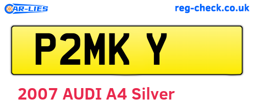 P2MKY are the vehicle registration plates.