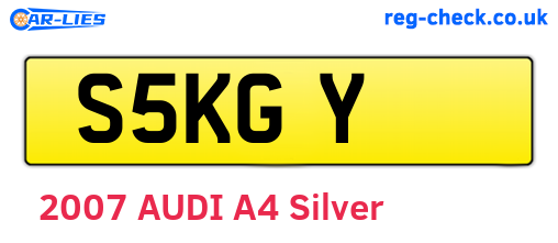 S5KGY are the vehicle registration plates.