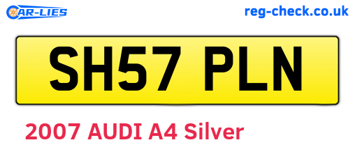 SH57PLN are the vehicle registration plates.