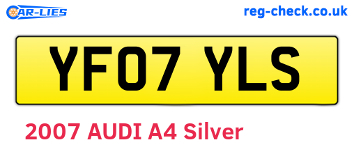 YF07YLS are the vehicle registration plates.