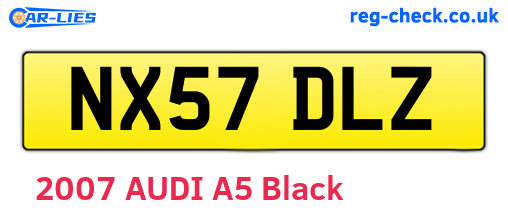 NX57DLZ are the vehicle registration plates.