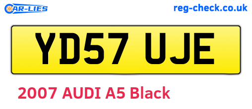 YD57UJE are the vehicle registration plates.