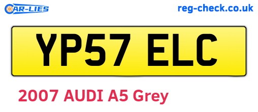 YP57ELC are the vehicle registration plates.