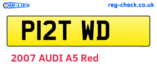 P12TWD are the vehicle registration plates.