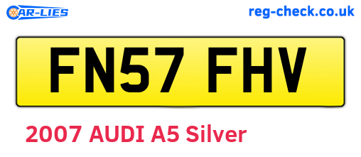 FN57FHV are the vehicle registration plates.