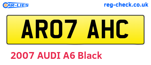 AR07AHC are the vehicle registration plates.