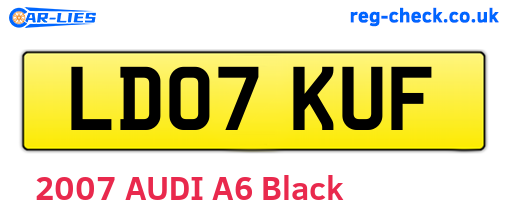LD07KUF are the vehicle registration plates.