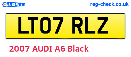 LT07RLZ are the vehicle registration plates.