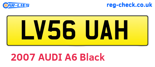 LV56UAH are the vehicle registration plates.
