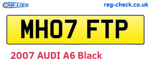 MH07FTP are the vehicle registration plates.