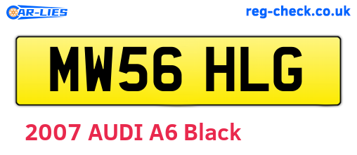 MW56HLG are the vehicle registration plates.